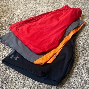 Under Armour bundle athletic shorts.